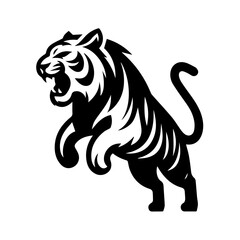 Obraz premium Royal Bengal Tiger shape logo symbol 