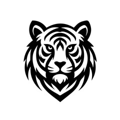 Royal Bengal Tiger shape logo symbol 