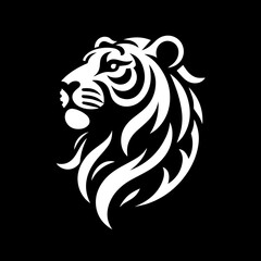 Royal Bengal Tiger shape logo symbol 
