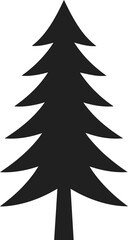 Fototapeta premium Pine Tree flat vector 