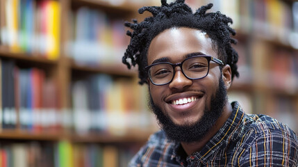 Motivated adult engages in online retraining for career change in a stylish home office setting