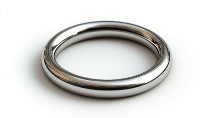 Simple circular ring with soft edges, isolated on white background