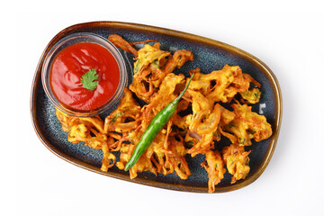 Onion Bhajis or Onion Pakora
