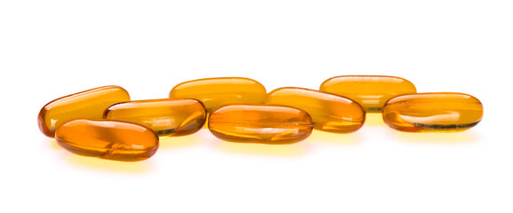 Dietary supplement containing omega 3 fish oil capsules