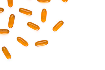 Dietary supplement containing omega 3 fish oil capsules