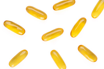 Dietary supplement containing omega 3 fish oil capsules