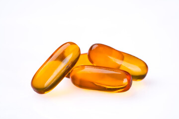 Dietary supplement containing omega 3 fish oil capsules