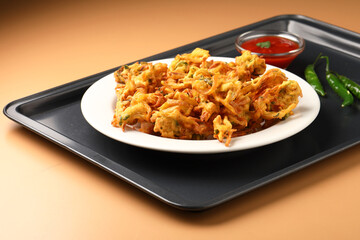 Onion Bhajis or Onion Pakora