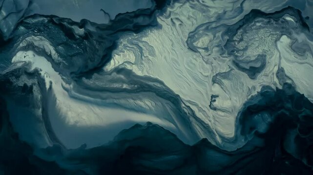 Moody Blue and Gray Grunge Backdrop: Abstract Atmospheric Texture Loop