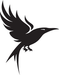 Fototapeta premium falcon logo design silhouette style vector minimal vector art illustration on a white background 