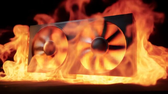 Powerful Gaming Graphics Card with Dual Fans Blazing Performance 4k video