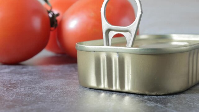 lata sardinas conserva aceite tomate rojos