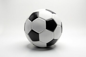 Naklejka premium High-angle view of football against white backdrop, football, pigskin, background