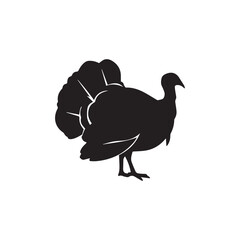 Isolated vector illustration of a turkey