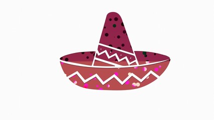 3D illustrated image of Cinco de Mayo celebration with Mexican and American cultural elements, flags, traditional symbols, and festive background. Ideal for educational and creative use.

