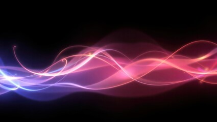 Pink light flare effect with magic lens sparkle shine. Flash glare glow with glitter on neon line vector. Abstract bright beam divider collection. Festive and glamour magenta border overlay asset