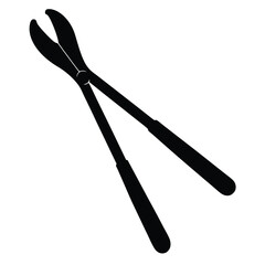 Tongs Vector – Kitchen Utensil Illustration for Cooking, BBQ & Food Design Projects