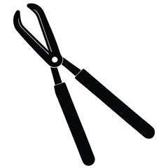 Tongs Vector – Kitchen Utensil Illustration for Cooking, BBQ & Food Design Projects