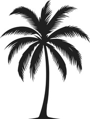 Palm Tree Vector, Very Simple Minimalist Tree Vector Art for Design, Tree Design Elements