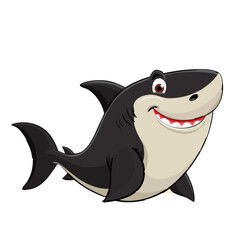 Obraz premium Vector illustration of a shark