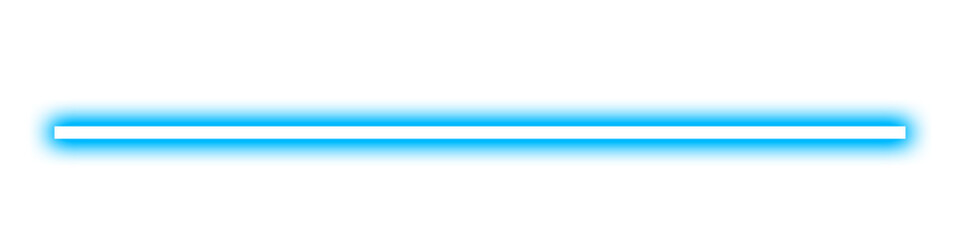 blue glowing neon border line illustration isolated on white background
