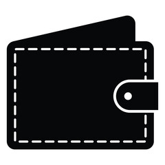 Wallet icon in glyph style. Wallet icon set. wallet vector icon.