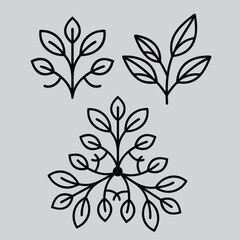 Fototapeta premium vector tree with leaves