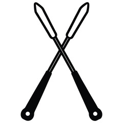 Tongs Vector – Kitchen Utensil Illustration for Cooking, BBQ & Food Design Projects