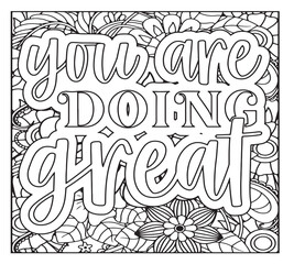 Motivational Quotes Coloring Pages For KDP
