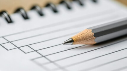 Checklist pad with a pencil placed on top