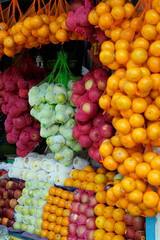 fresh fruits from a local market in colombo