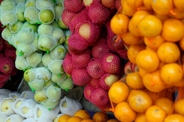 fresh fruits from a local market in colombo