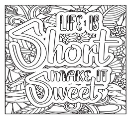 Motivational Quotes Coloring Pages For KDP
