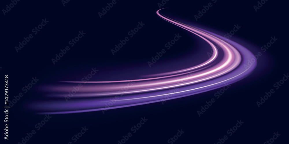 Poster speed connection vector background. vector swirl trail effect. abstract vector fire circles, sparkli