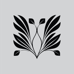 vector illustration of a green leaf