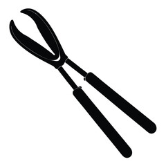 Tongs Vector – Kitchen Utensil Illustration for Cooking, BBQ & Food Design Projects