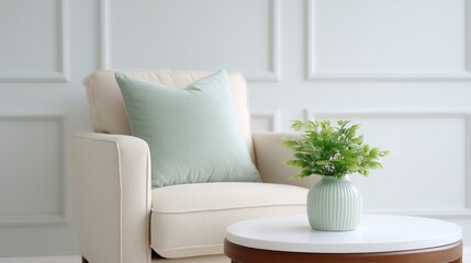 neutral-toned living room with elegant furniture arrangement