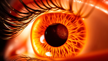 Ultra-HID shot of an iris&rsquo;s intricate patterns and catch lights.Ultra-H shot of an iris&rsquo;s intricate patterns and catch lights.