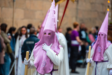 Holy Week in Salamanca, Castile, experience processions and religious sentiments in a monumental place