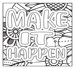 Motivational Quotes Coloring Pages For KDP
