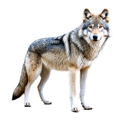 Fototapeta premium wolf isolated on transparent background