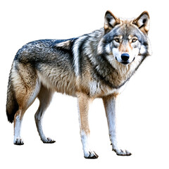 Fototapeta premium wolf isolated on transparent background