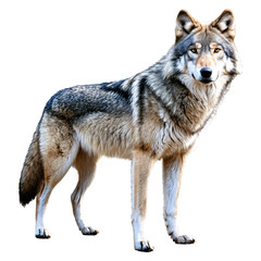 Fototapeta premium wolf isolated on transparent background