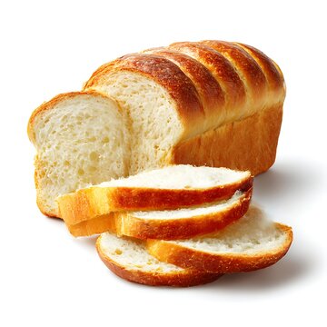 recommend clip art: A loaf of sliced white bread, isolated on a white background