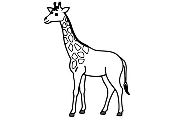 One-Line Giraffe Design