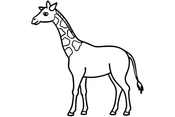One-Line Giraffe Design