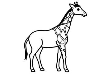 One-Line Giraffe Design