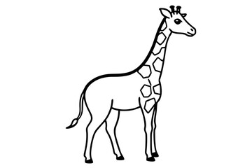One-Line Giraffe Design