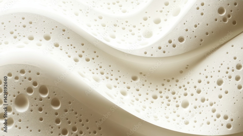 Fototapete abstract background with soft ecru tones dotted design and eggshell paper texture