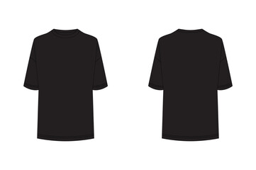 Naklejka premium Set of black clothing mockups_10